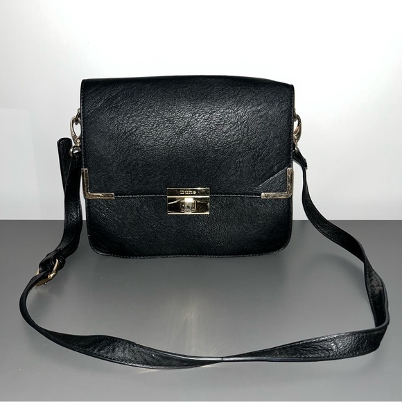 Dune London Bags Dune London Black Faux Leather Crossbody Purse